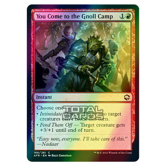 Magic The Gathering - Adventures in the Forgotten Realms - You Come to the Gnoll Camp - 168/281 (Foil)