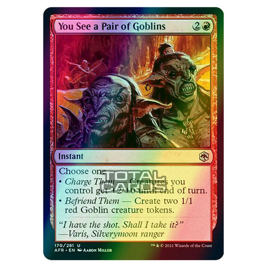 Magic The Gathering - Adventures in the Forgotten Realms - You See a Pair of Goblins - 170/281 (Foil)