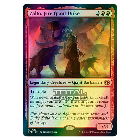 Magic The Gathering - Adventures in the Forgotten Realms - Zalto, Fire Giant Duke - 171/281 (Foil)