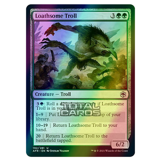 Magic The Gathering - Adventures in the Forgotten Realms - Loathsome Troll - 192/281 (Foil)