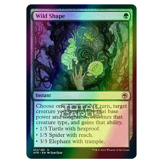 Magic The Gathering - Adventures in the Forgotten Realms - Wild Shape - 212/281 (Foil)