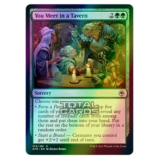 Magic The Gathering - Adventures in the Forgotten Realms - You Meet in a Tavern - 215/281 (Foil)