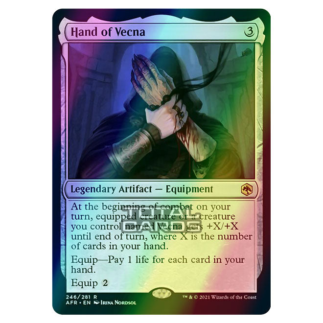 Magic The Gathering - Adventures in the Forgotten Realms - Hand of Vec Magic The Gathering - Adventures in the Forgotten Realms - Hand of Vec