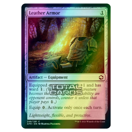 Magic The Gathering - Adventures in the Forgotten Realms - Leather Armor - 248/281 (Foil)