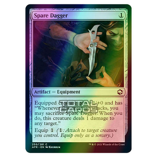 Magic The Gathering - Adventures in the Forgotten Realms - Spare Dagger - 250/281 (Foil)