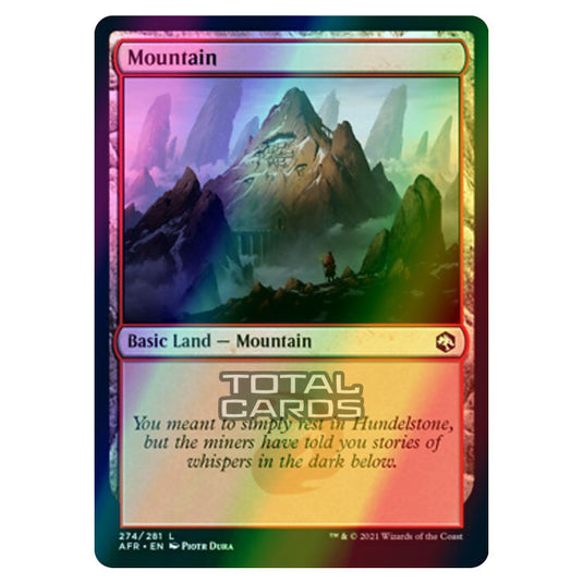 Magic The Gathering - Adventures in the Forgotten Realms - Mountain - 274/281 (Foil)
