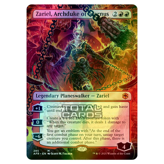 Magic The Gathering - Adventures in the Forgotten Realms - Zariel, Archduke of Avernus - 285/281 (Foil)