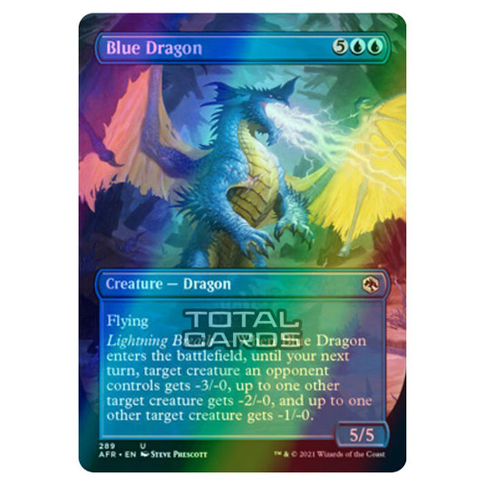 Magic The Gathering - Adventures in the Forgotten Realms - Blue Dragon - 289/281 (Foil)