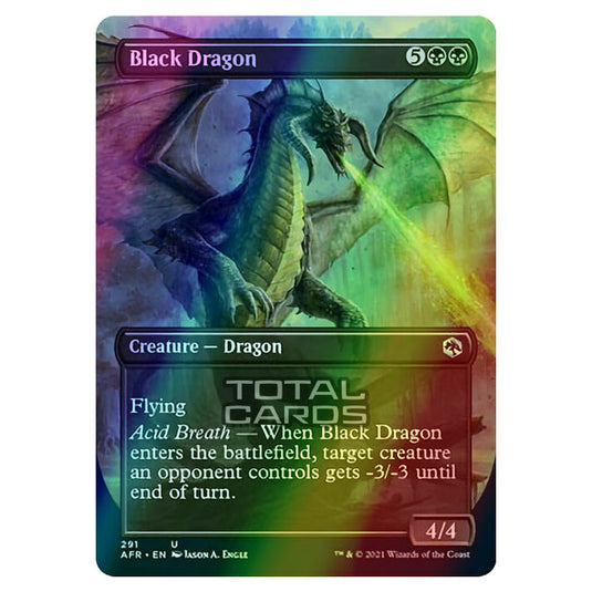 Magic The Gathering - Adventures in the Forgotten Realms - Black Dragon - 291/281 (Foil)