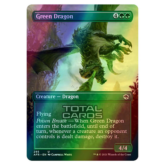 Magic The Gathering - Adventures in the Forgotten Realms - Green Dragon - 295/281 (Foil)