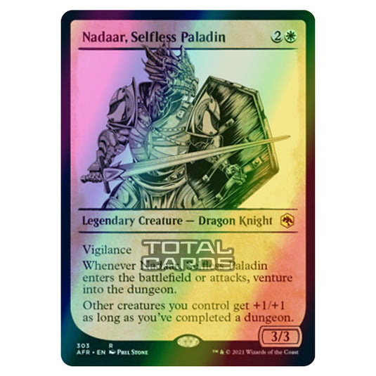 Magic The Gathering - Adventures in the Forgotten Realms - Nadaar, Selfless Paladin - 303/281 (Foil)