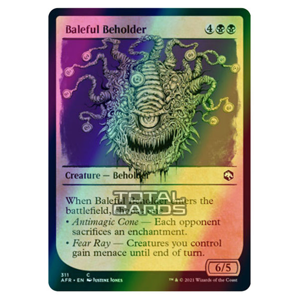 mtg beholder cards Fling (#1795) (foil) (borderless) Target creature gets Underdark Beholder (2021 Edition) [Mystery
