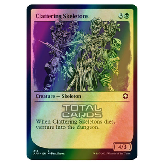 Magic The Gathering - Adventures in the Forgotten Realms - Clattering Skeletons - 312/281 (Foil)