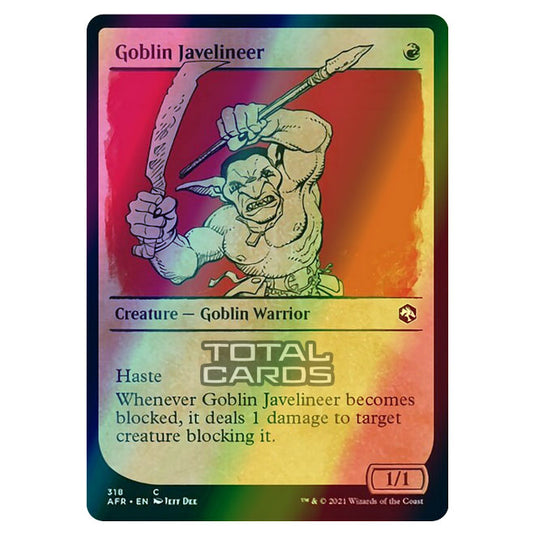 Magic The Gathering - Adventures in the Forgotten Realms - Goblin Javelineer - 318/281 (Foil)