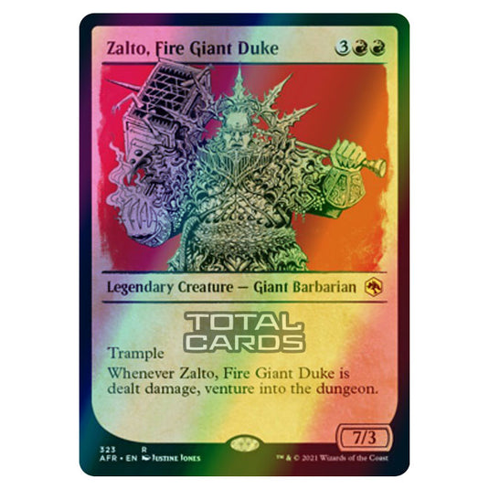 Magic The Gathering - Adventures in the Forgotten Realms - Zalto, Fire Giant Duke - 323/281 (Foil)