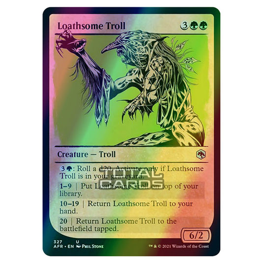 Magic The Gathering - Adventures in the Forgotten Realms - Loathsome Troll - 327/281 (Foil)