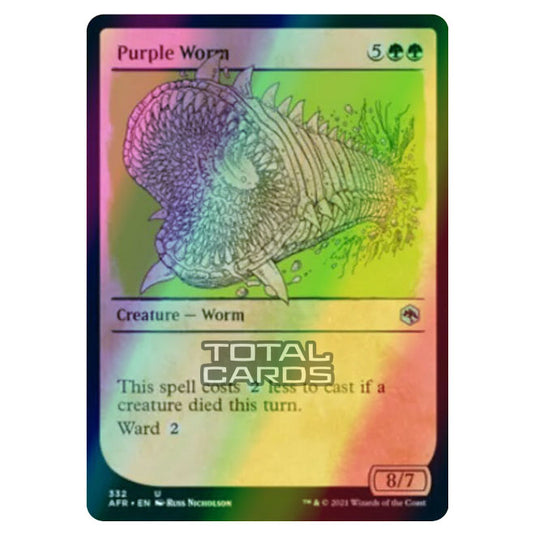 Magic The Gathering - Adventures in the Forgotten Realms - Purple Worm - 332/281 (Foil)