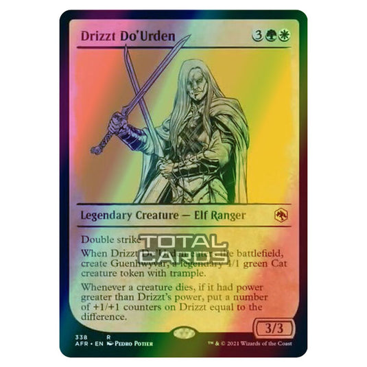 Magic The Gathering - Adventures in the Forgotten Realms - Drizzt Do'Urden - 338/281 (Foil)