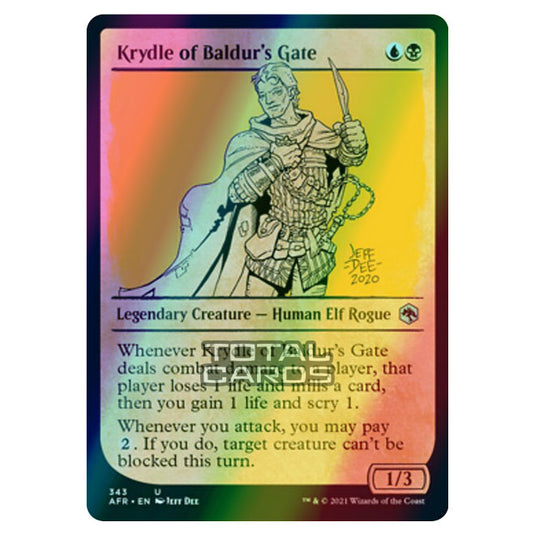 Magic The Gathering - Adventures in the Forgotten Realms - Krydle of Baldur's Gate - 343/281 (Foil)
