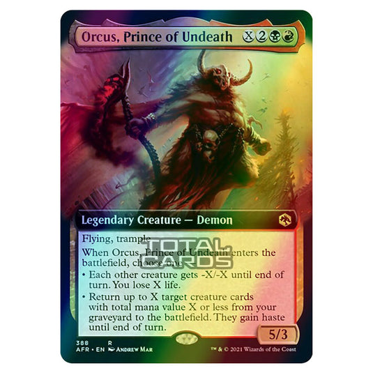 Magic The Gathering - Adventures in the Forgotten Realms - Orcus, Prince of Undeath - 388/281 (Foil)
