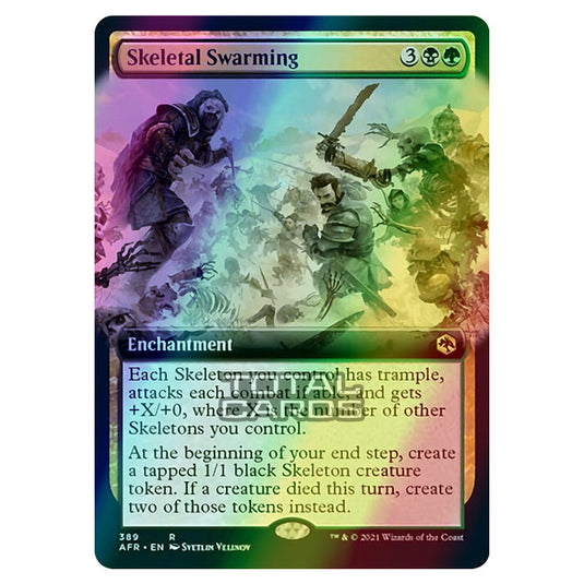 Magic The Gathering - Adventures in the Forgotten Realms - Skeletal Swarming - 389/281 (Foil)