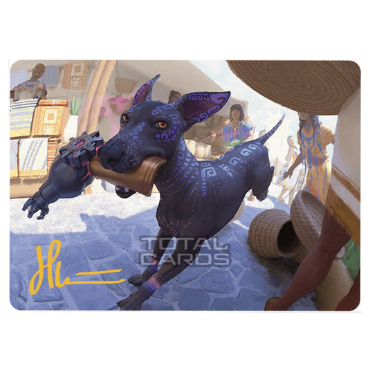 Magic The Gathering - The Lost Caverns of Ixalan - Art Series - Mischievous Pup - 3/81 (Signed)