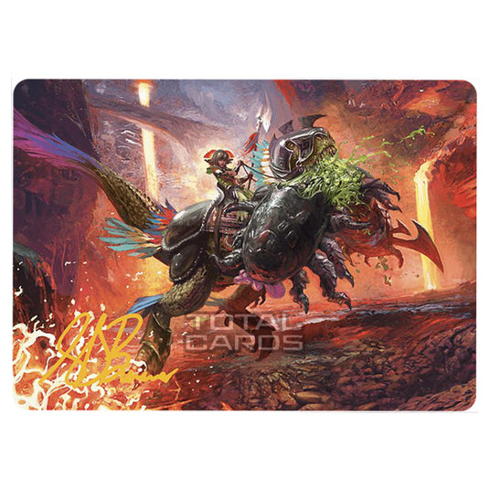 Magic The Gathering - The Lost Caverns of Ixalan - Art Series - Triumphant Chomp - 21/81 (Signed)