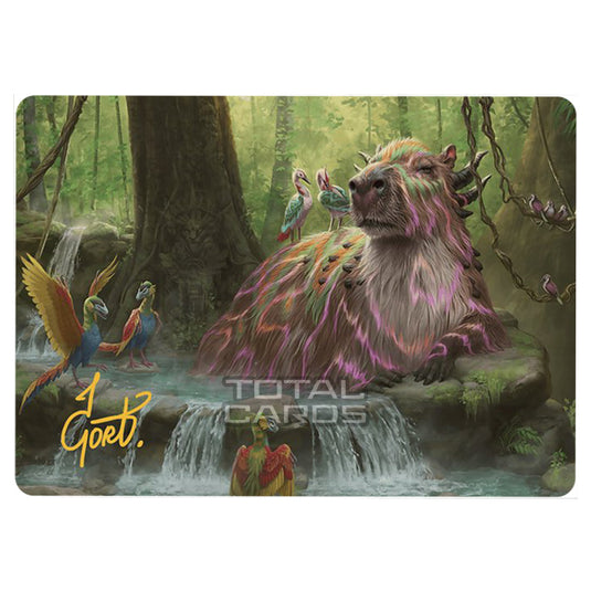 Magic The Gathering - The Lost Caverns of Ixalan - Art Series - Basking Capybara - 22/81 (Signed)