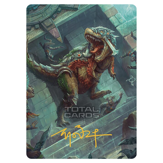 Magic The Gathering - The Lost Caverns of Ixalan - Art Series - Carnage Tyrant - 66/81 (Signed)