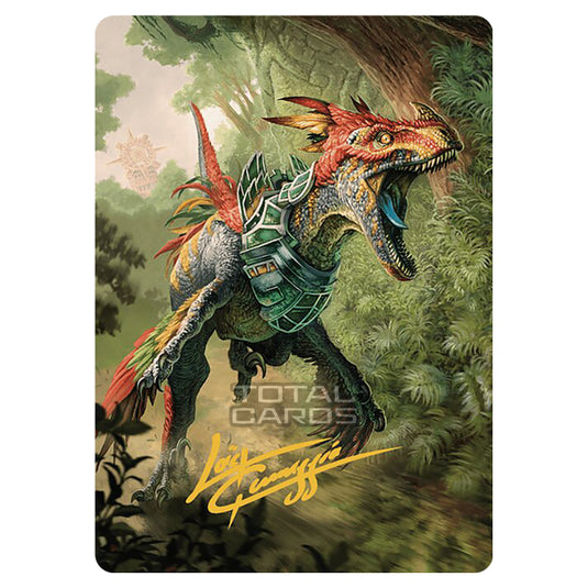 Magic The Gathering - The Lost Caverns of Ixalan - Art Series - Dinosaur - 67/81 (Signed)