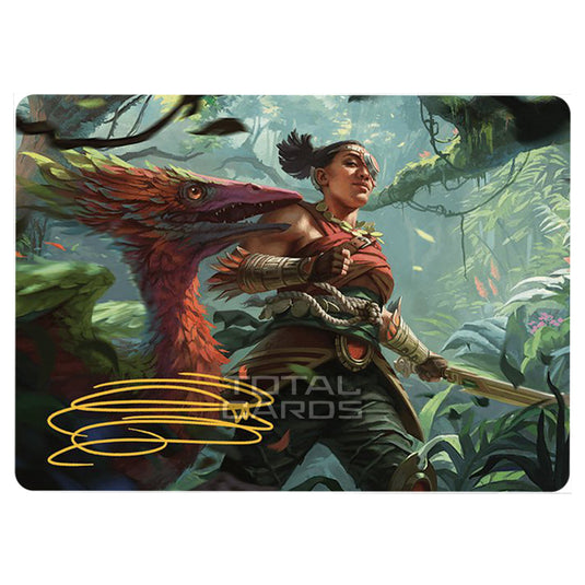 Magic The Gathering - The Lost Caverns of Ixalan - Art Series - Wayta, Trainer Prodigy - 71/81 (Signed)