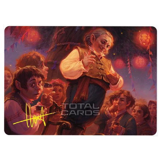 Magic The Gathering - The Lord of the Rings - Tales of Middle-earth - Art Series - Bilbo, Retired Burglar - 0014 (Signed)