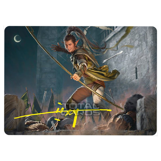 Magic The Gathering - The Lord of the Rings - Tales of Middle-earth - Art Series - Legolas, Counter of Kills - 0017 (Signed)