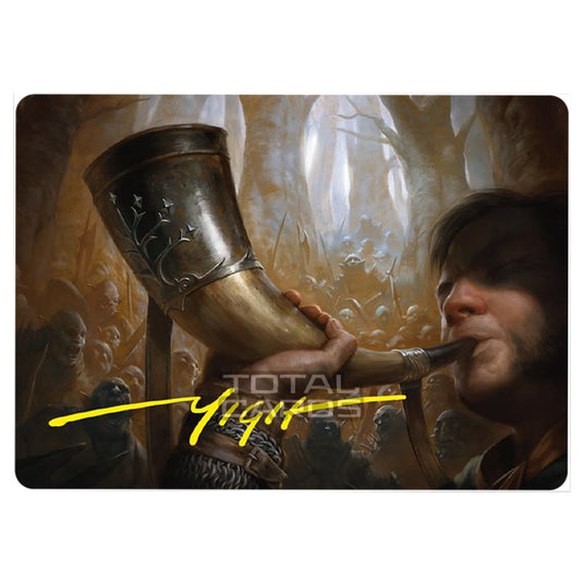 Magic The Gathering - The Lord of the Rings - Tales of Middle-earth - Art Series - Horn of Gondor - 0029 (Signed)