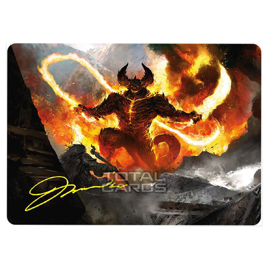 Magic The Gathering - The Lord of the Rings - Tales of Middle-earth - Art Series - The Balrog, Flame of Udûn - 0036 (Signed)