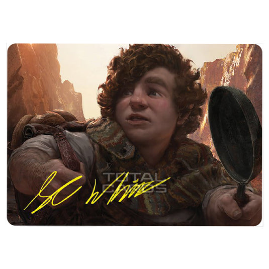 Magic The Gathering - The Lord of the Rings - Tales of Middle-earth - Art Series - Sam, Loyal Attendant - 0058 (Signed)