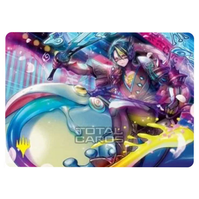 Kamigawa Neon Dynasty Extended Art Rare Card Magic The Gathering - Kamigawa - Neon Dynasty - Tatsunari, Toad Rider Magic Commander Deck Kamigawa Neon Dynasty Extended Art Rare Card Magic The Gathering - Kamigawa - Neon Dynasty - Tatsunari, Toad Rider Magic Commander Deck