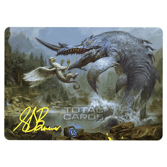 Magic The Gathering - Wilds of Eldraine - Art Series - Horned Loch-Whale - 006 (Signed)