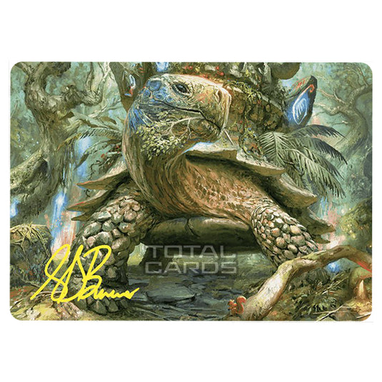 Magic The Gathering - Wilds of Eldraine - Art Series - Blossoming Tortoise - 024 (Signed)