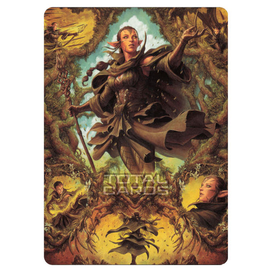 Magic The Gathering - Zendikar Rising - Art Series - Nissa of Shadowed Boughs 2 // Nissa of Shadowed Boughs 2 - 6/81