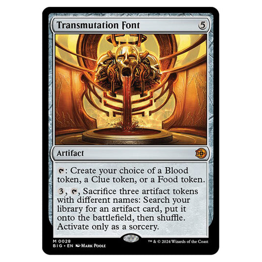 Magic The Gathering - Outlaws of Thunder Junction - The Big Score - Transmutation Font - 0028