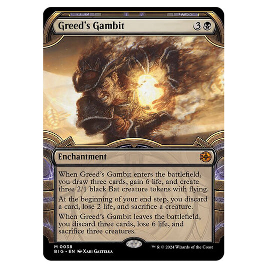 Magic The Gathering - Outlaws of Thunder Junction - The Big Score - Greed's Gambit (Vault Frame) - 0038