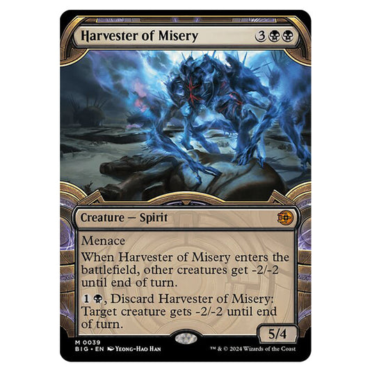 Magic The Gathering - Outlaws of Thunder Junction - The Big Score - Harvester of Misery (Vault Frame) - 0039