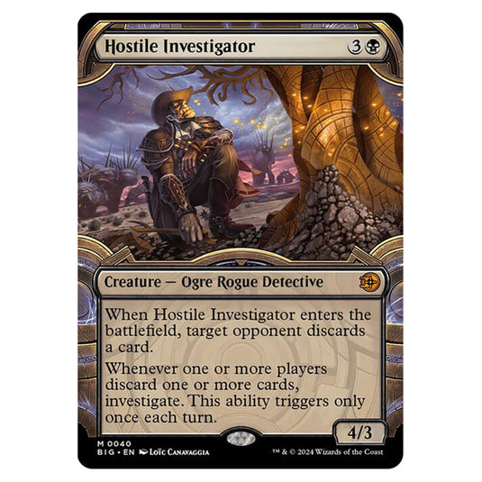 Magic The Gathering - Outlaws of Thunder Junction - The Big Score - Hostile Investigator (Vault Frame) - 0040