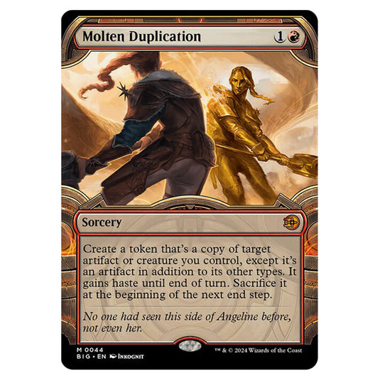 Magic The Gathering - Outlaws of Thunder Junction - The Big Score - Molten Duplication (Vault Frame) - 0044