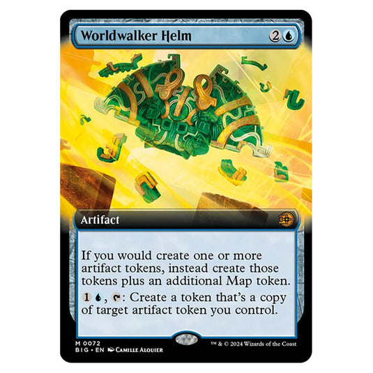 Magic The Gathering - Outlaws of Thunder Junction - The Big Score - Worldwalker Helm (Extended Art) - 0072