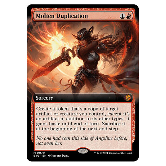 Magic The Gathering - Outlaws of Thunder Junction - The Big Score - Molten Duplication (Extended Art) - 0079