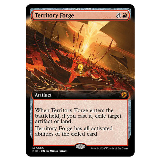 Magic The Gathering - Outlaws of Thunder Junction - The Big Score - Territory Forge (Extended Art) - 0080