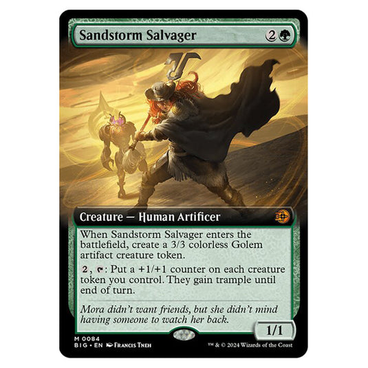 Magic The Gathering - Outlaws of Thunder Junction - The Big Score - Sandstorm Salvager (Extended Art) - 0084