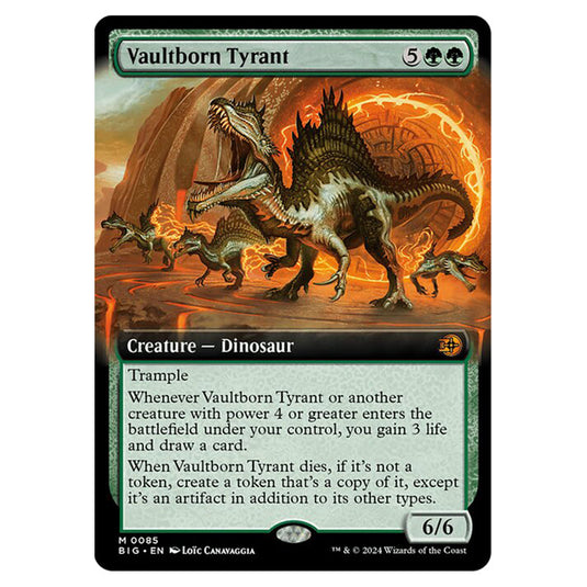 Magic The Gathering - Outlaws of Thunder Junction - The Big Score - Vaultborn Tyrant (Extended Art) - 0085